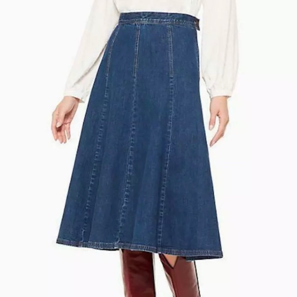 Kate Spade denim midi skirt